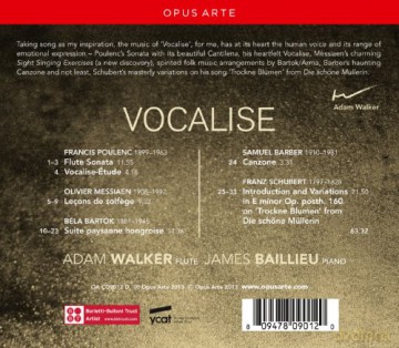 Adam Walker: Vocalise [2CD]