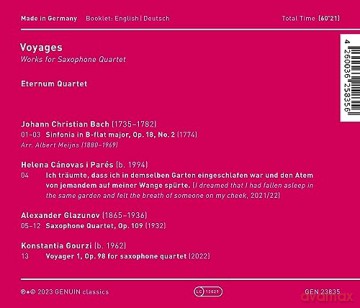 Eternum Quartet: Voyages - Werke Für Saxophon-Quartett [CD]