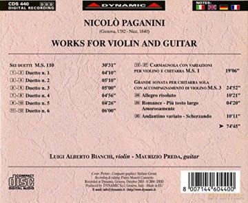 Bianchi,Luigi Alberto: Werke Fr Violine Und Gitarre [CD]