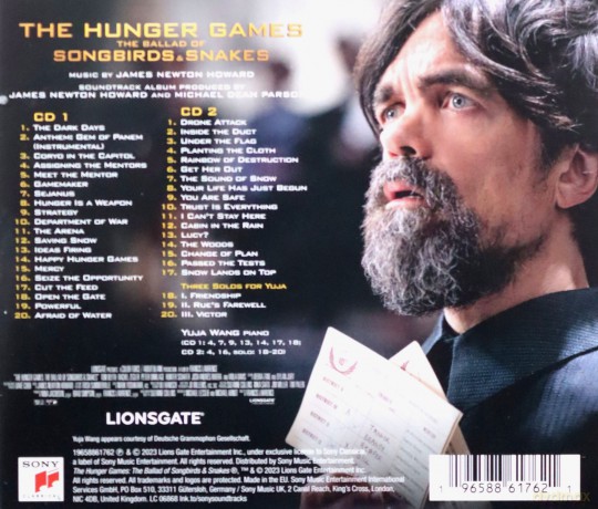 The Hunger Games: The Ballad of Songbirds and Snakes soundtrack (Igrzyska śmierci: Ballada ptaków i węży) (Howard Newton James) [2CD]