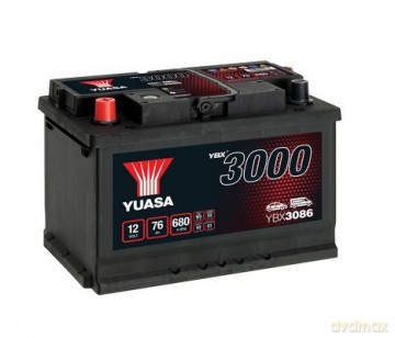 Akumulator Yuasa YBX3086 Peugeot Toyota Fiat Citroen Lancia Hyundai Kia Alfa Romeo