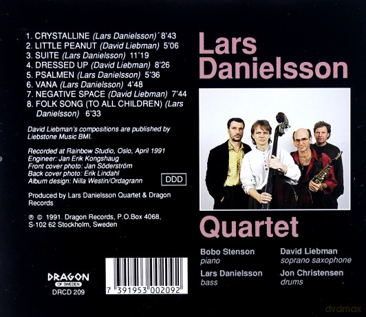 Danielsson, Lars Quartet (D. Liebman, B. Stenson, J. Christensen): Poems [CD]