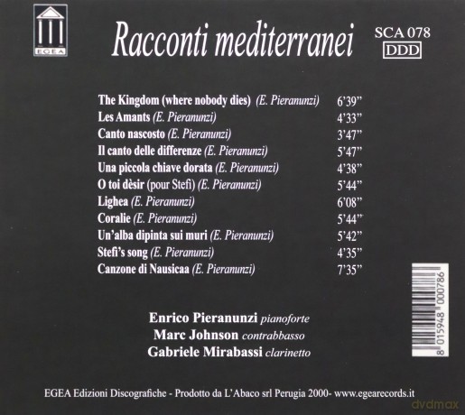 Pieranunzi, Enrico (M. Johnson, G. Mirabassi): Racconti mediterranei [CD]