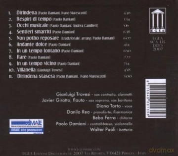 Damiani, Paolo (G. Trovesi, J. Girotto, D. Torto, D. Rea, B. Ferra, W. Paoli): Al tempo che fara [CD]