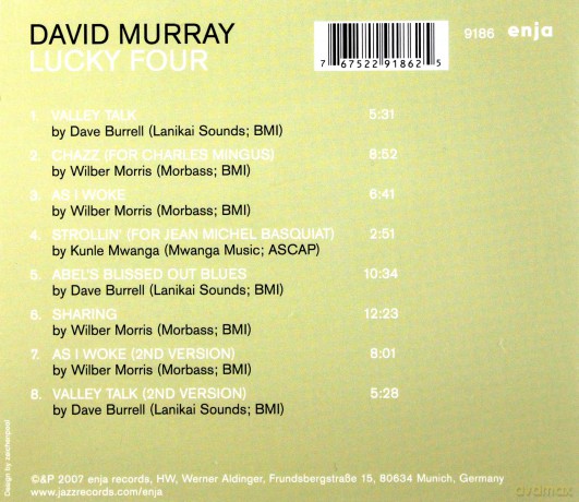 Murray, David (D. Burrell, W. Morris, V. Lewis): Lucky Four [CD]