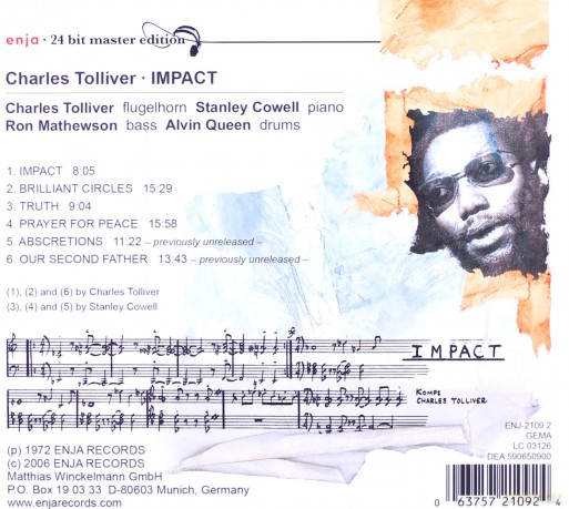 Tolliver, Charles (S. Cowell, R. Mathewson, A. Queen): Impact (24BIT) [CD]