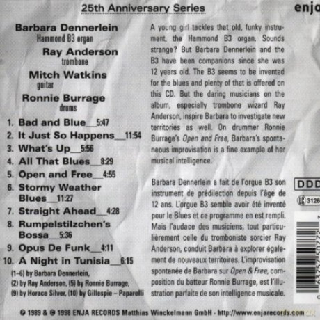 Dennerlein, Barbara (R. Anderson, M. Watkins, R. Burrage): Straight Ahead [CD]