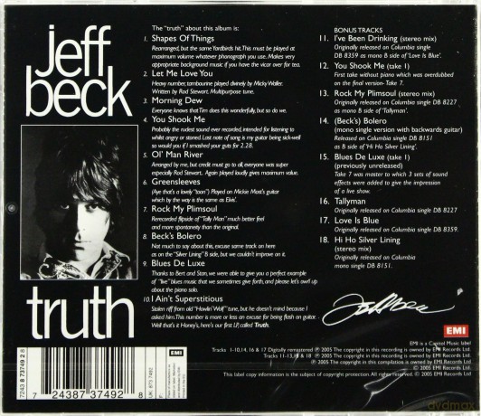 Jeff Beck: Truth [CD]