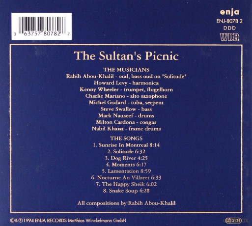 Abou-Khalil, Rabih (H. Levy, K. Wheeler, C. Mariano, M. Godard, S. Swallow, M. Nauseef. M. Cordona, N. Khaiat): Sultans Picnic [CD]
