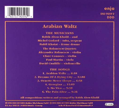Abou-Khalil, Rabih (M. Godard, N. Khaiat, The Balanescu Quartet): Arabian Waltz [CD]