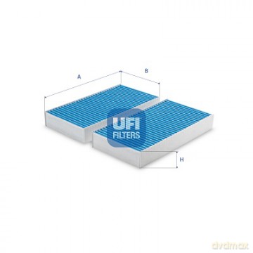 UFI 34.215.00 Filtr, wentylacja przestrzeni pasażerskiej Mercedes