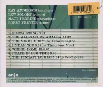 Anderson, Ray Pocket Brass Band (L. Soloff, M. Perrine, B. Previte): Where Home Is [CD]