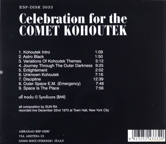 Sun Ra: Concert For The Kohoutek [CD]