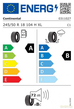 Continental PremiumContact 6 245/50R18 104 H wzmocnienie (XL) MO-V - Mercedes-Benz
