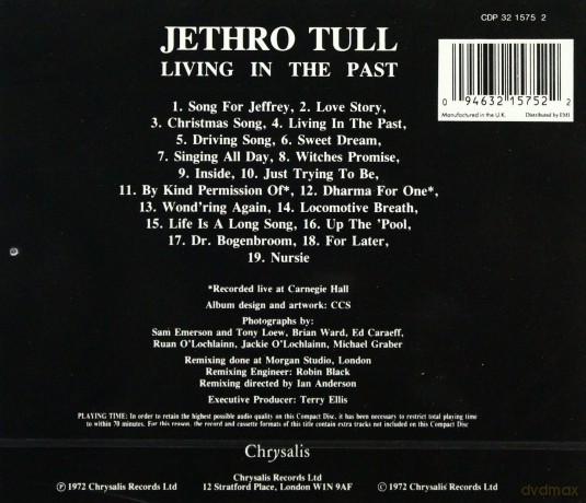 Jethro Tull: Living In The Past [CD]