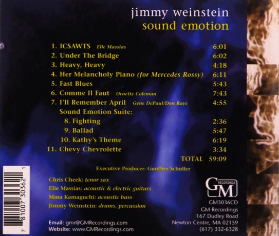 Jimmy Weinstein (C. Cheek, E. Massias, M. Kamaguchi): Sound Emotion [CD]