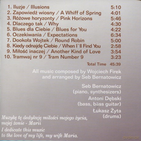 Bernatowicz, Seb Trio (A. Dębski, Ł. Żyta): Wojciech Firek - Iluzje [CD]