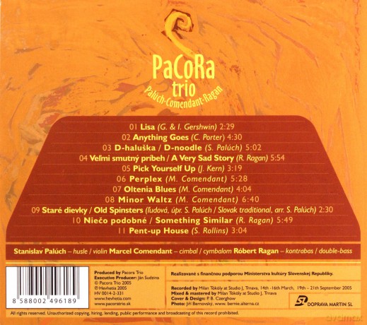 Pacora Trio (S. Paluch, M. Comendant, R. Ragan): PaCoRa Trio [SACD]