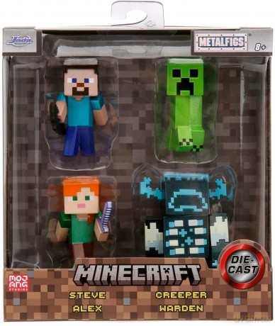 Figurka Minecraft metalowa 4-pak 6 cm [FIGURKA]