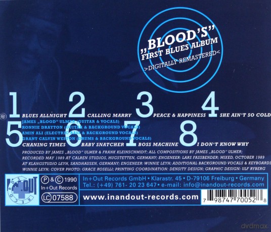 Ulmer, James Blood Blues Experience (R. Drayton, A. Ali, G.C. Weston): Blues Allnight [CD]