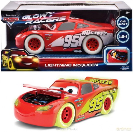 Auta Lightning McQueen Glow 1:24