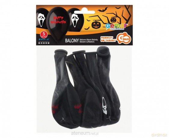 Balony Premium Straszne Halloween 30,5cm 5szt