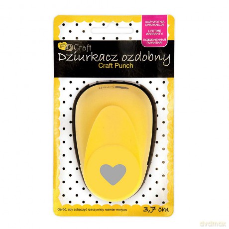 Dziurkacz ozdobny 3,7cm serce