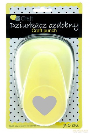 Dziurkacz ozdobny 7,5cm serce