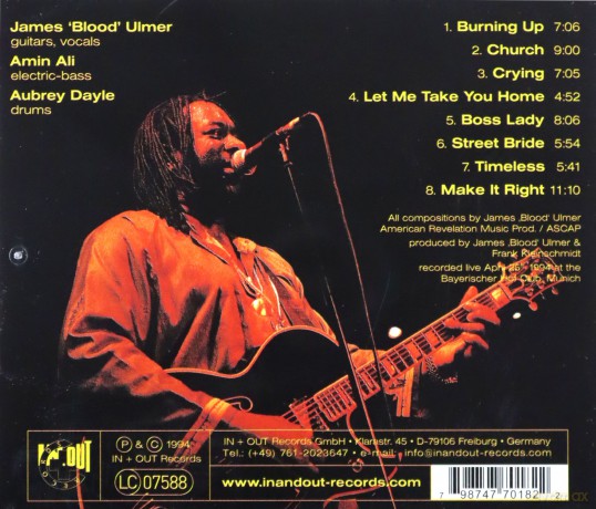 Ulmer, James Blood Blues Experience (A. Ali, A. Dayle): Live at the Bayerischer Hof [CD]