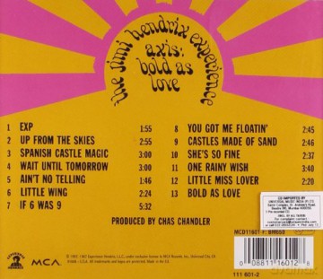 Jimi Hendrix: Axis Bold As Love [CD]