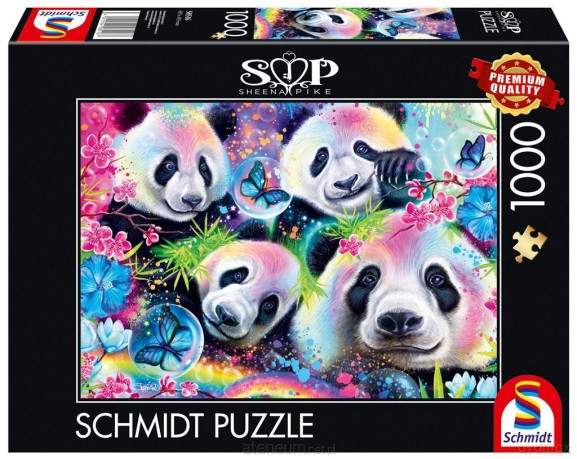 SCHMIDT 1000 el. Sheena Pike Pandy i kwiaty [PUZZLE]