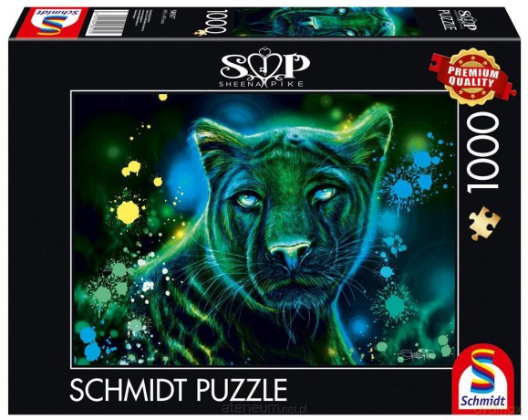SCHMIDT 1000 el. Sheena Pike Zielono-niebieska pantera [PUZZLE]