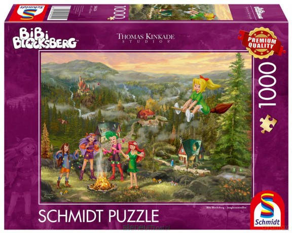 SCHMIDT 1000 el. Thomas Kinkade Bibi Blocksberg [PUZZLE]