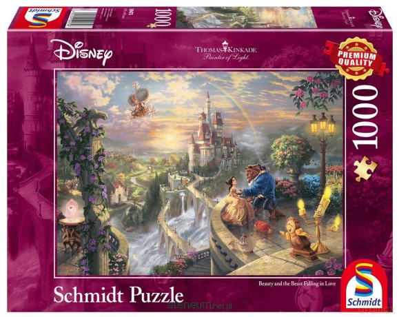 SCHMIDT 1000 el. Thomas Kinkade Piękna i Bestia [PUZZLE]