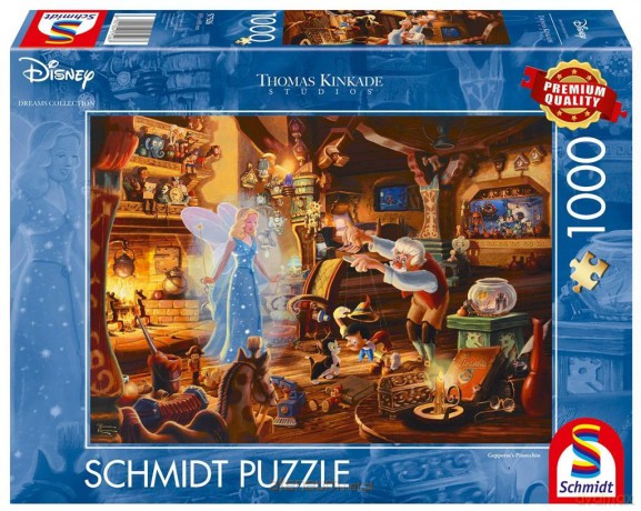 SCHMIDT 1000 el. Thomas Kinkade Pinokio Disney [PUZZLE]