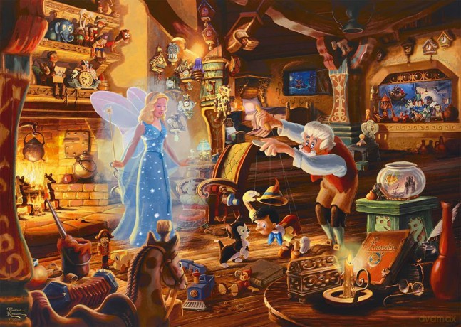 SCHMIDT 1000 el. Thomas Kinkade Pinokio Disney [PUZZLE]