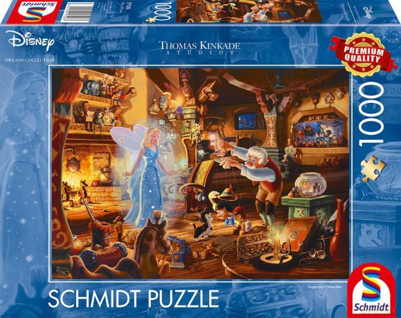 SCHMIDT 1000 el. Thomas Kinkade Pinokio Disney [PUZZLE]