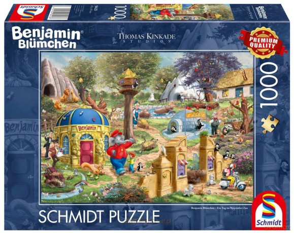 SCHMIDT 1000 el. Thomas Kinkade Słoń Benjamin [PUZZLE]