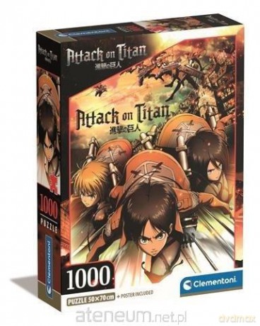 CLEMENTONI 1000 el. Compact Anime Attack on Titans [PUZZLE]