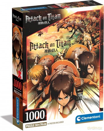 CLEMENTONI 1000 el. Compact Anime Attack on Titans [PUZZLE]