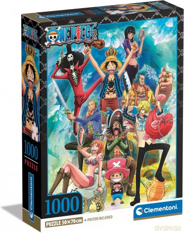 CLEMENTONI 1000 el. Compact Anime One Piece [PUZZLE]
