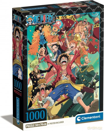 CLEMENTONI 1000 el. Compact Anime One Piece [PUZZLE]