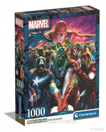 CLEMENTONI 1000 el. Compact Marvel the Avengers [PUZZLE]