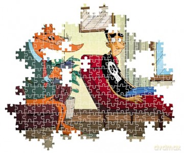 CLEMENTONI 1000 el. Compact Zero calcare [PUZZLE]