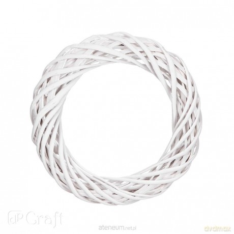 Wianek wiklynowy biały 25cm