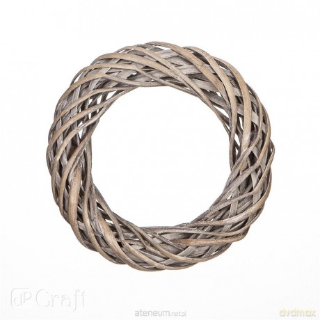 Wianek wiklynowy szary 25cm