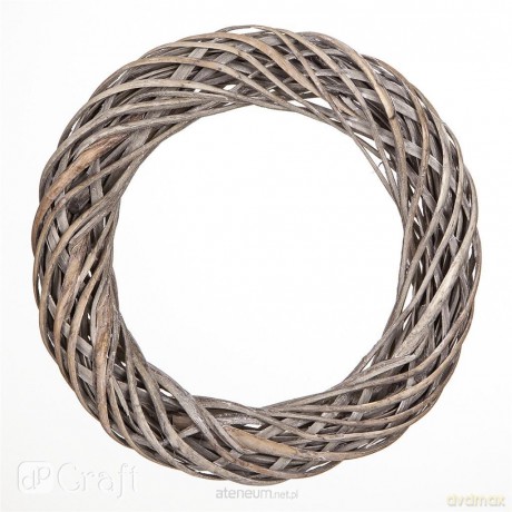 Wianek wiklynowy szary 36cm