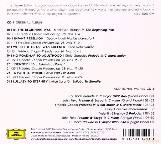 Alice Sara Ott: Echoes Of Life (Deluxe) [2CD]