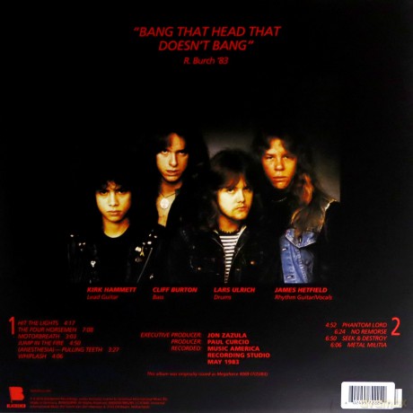 Metallica: Kill Em All (Colour 2023) (Remastered 2016) [Winyl]