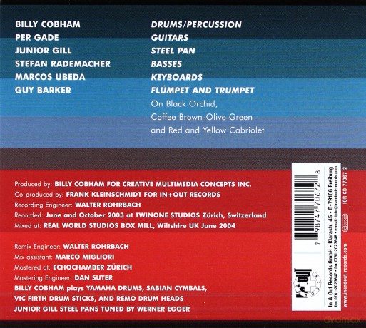 Cobham, Billy Culturemix (G. Barker, P. Gade, M. Ubeda, J. Gill, S. Rademacher): Colours [CD]